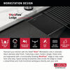 30” Undermount 16 Gauge Workstation Kitchen Sink Single Bowl with WorkFlow™ Ledge and Accessories
